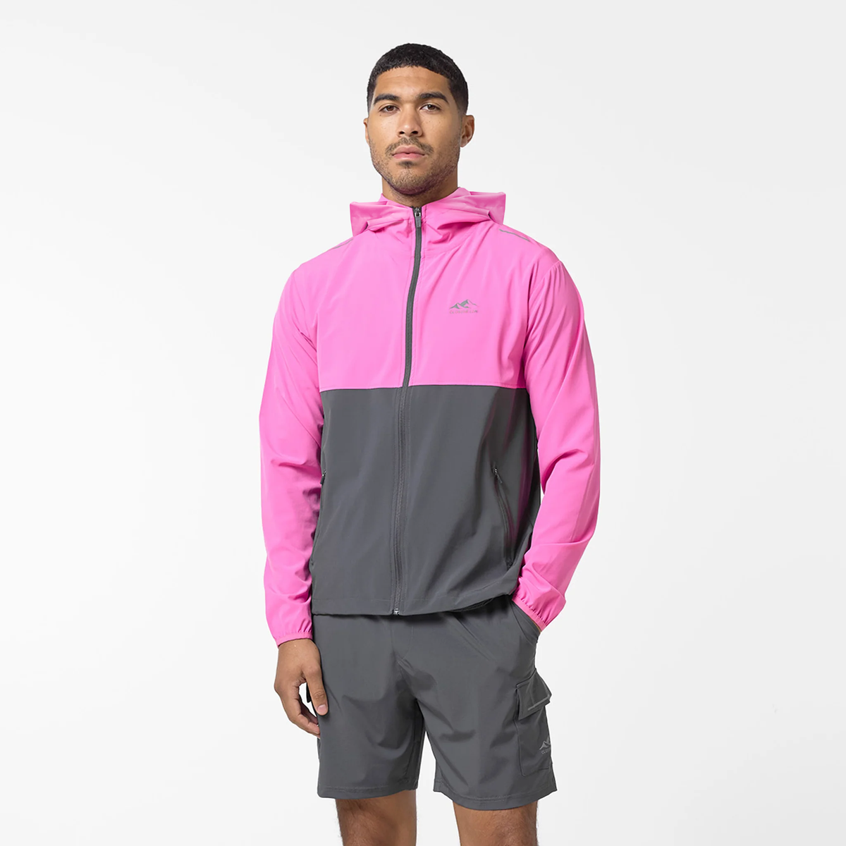 theredthread S flip nylon jacket ピンク adidas Sportswear Z.N.E. WOVEN FULL-ZIP TRACK - Training