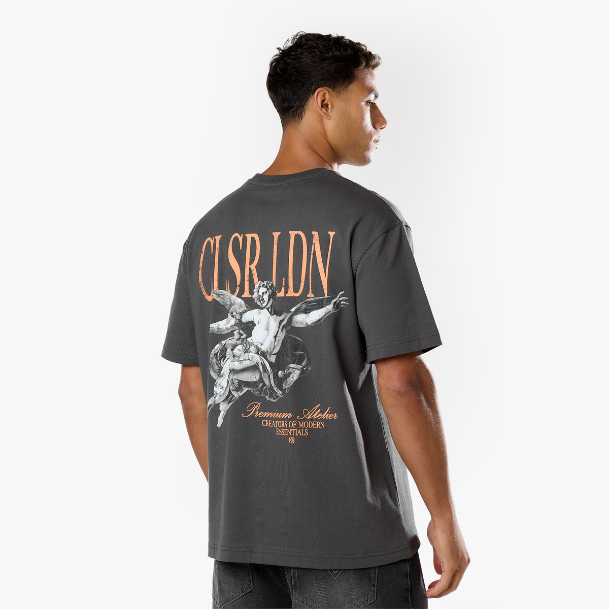 Fallen Angel T-Shirt | Charcoal – Closure London