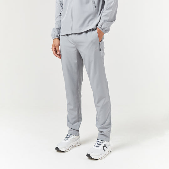 Men's Mid Grey Cut & Sew Training Pant Closure London Front View