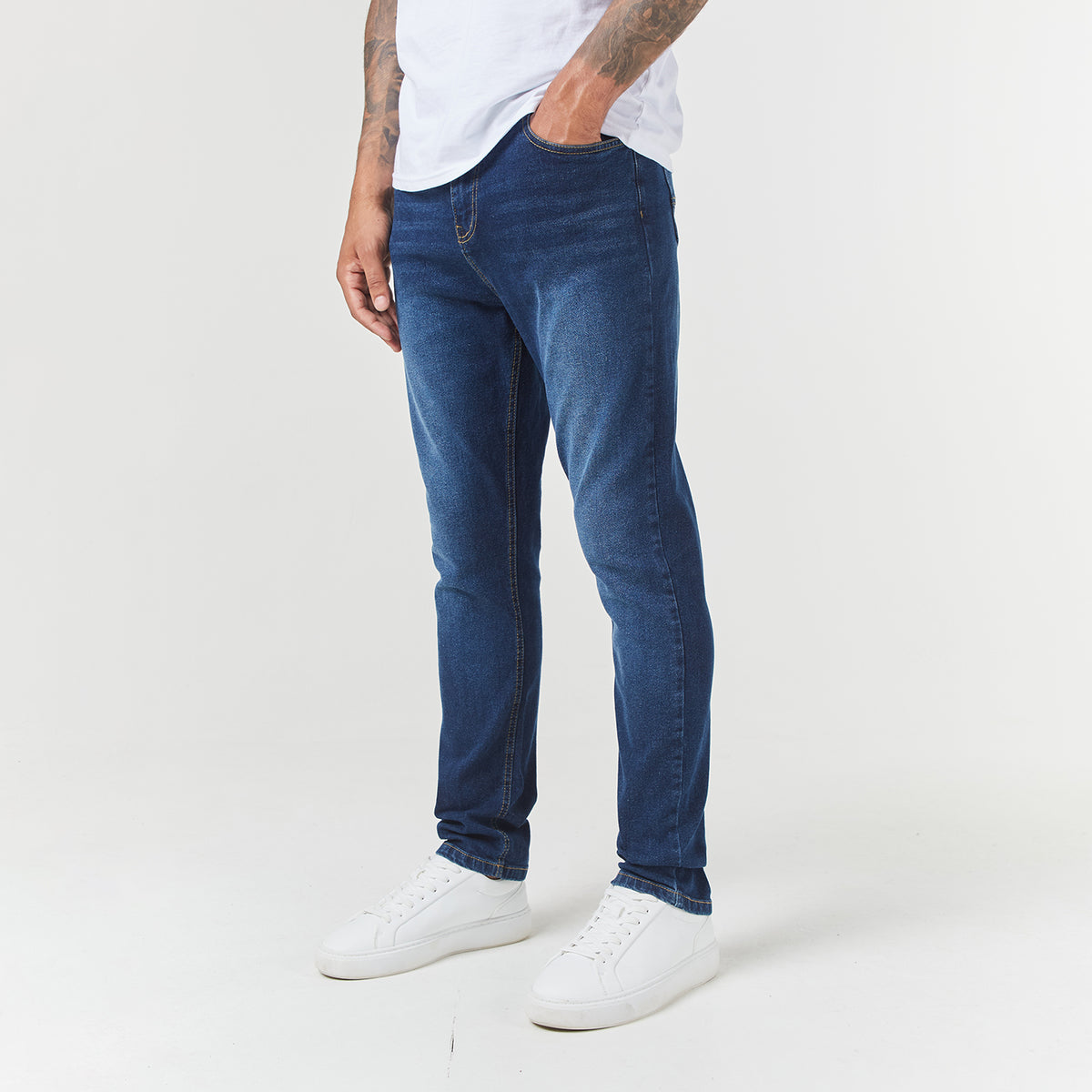 Regular Fit Denim Jean | Sand Blue Wash – Closure London