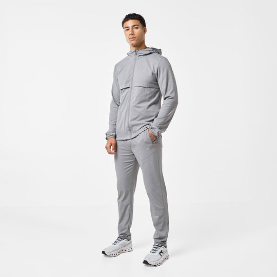 Men's Grey Endurance Tracksuit Closure London Front View