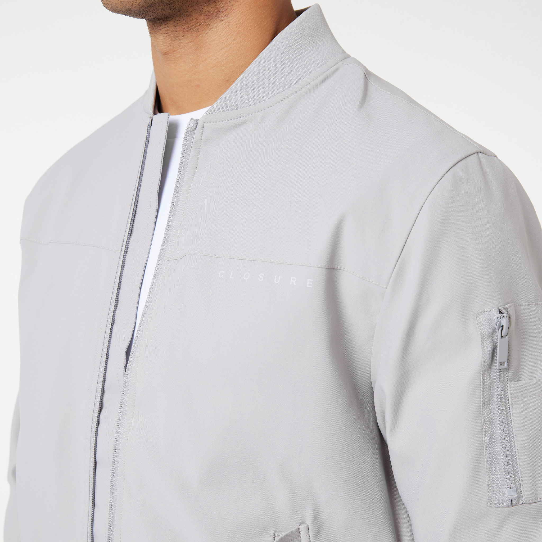 Mens 2025 white bomber