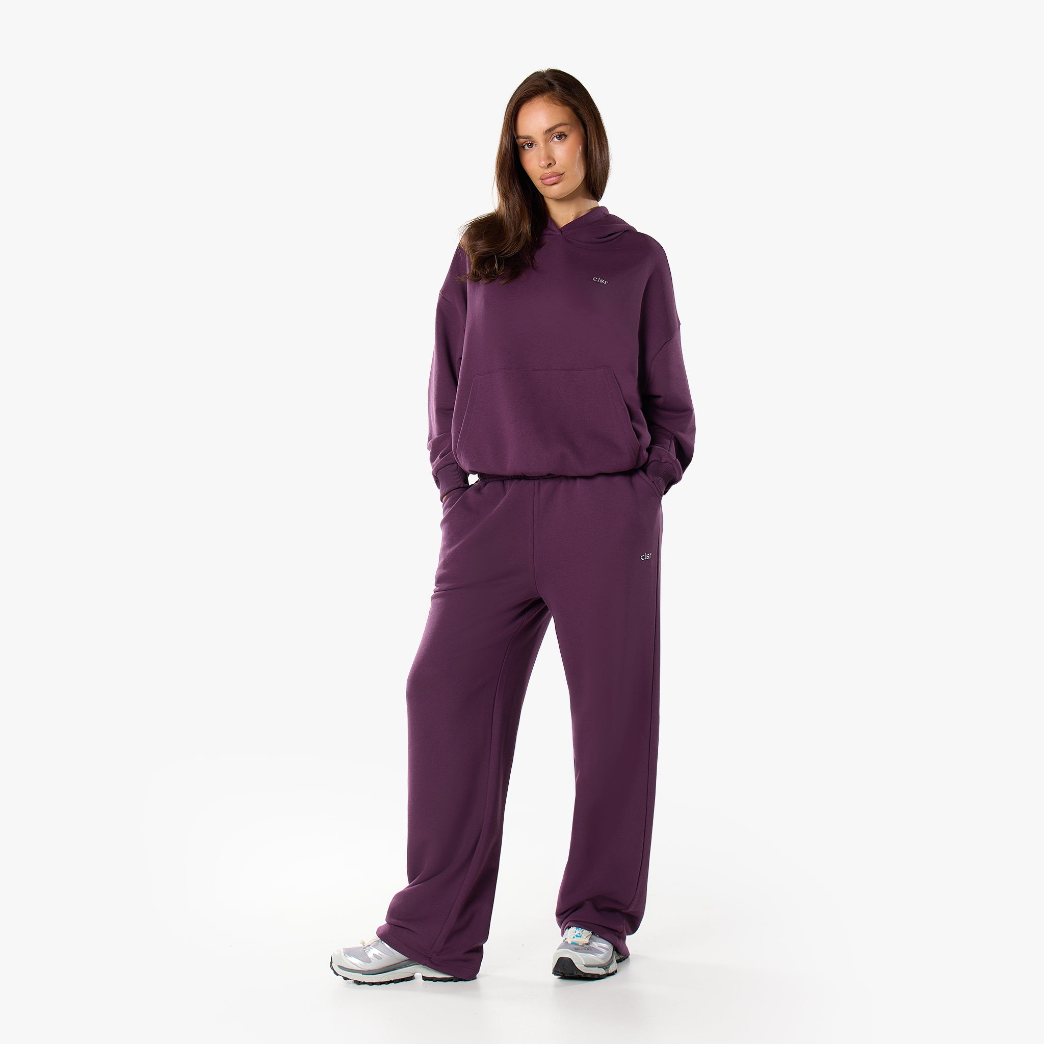 Java Plum Color Tracksuit Essential Logo Tracksuit | Plum – Closure London