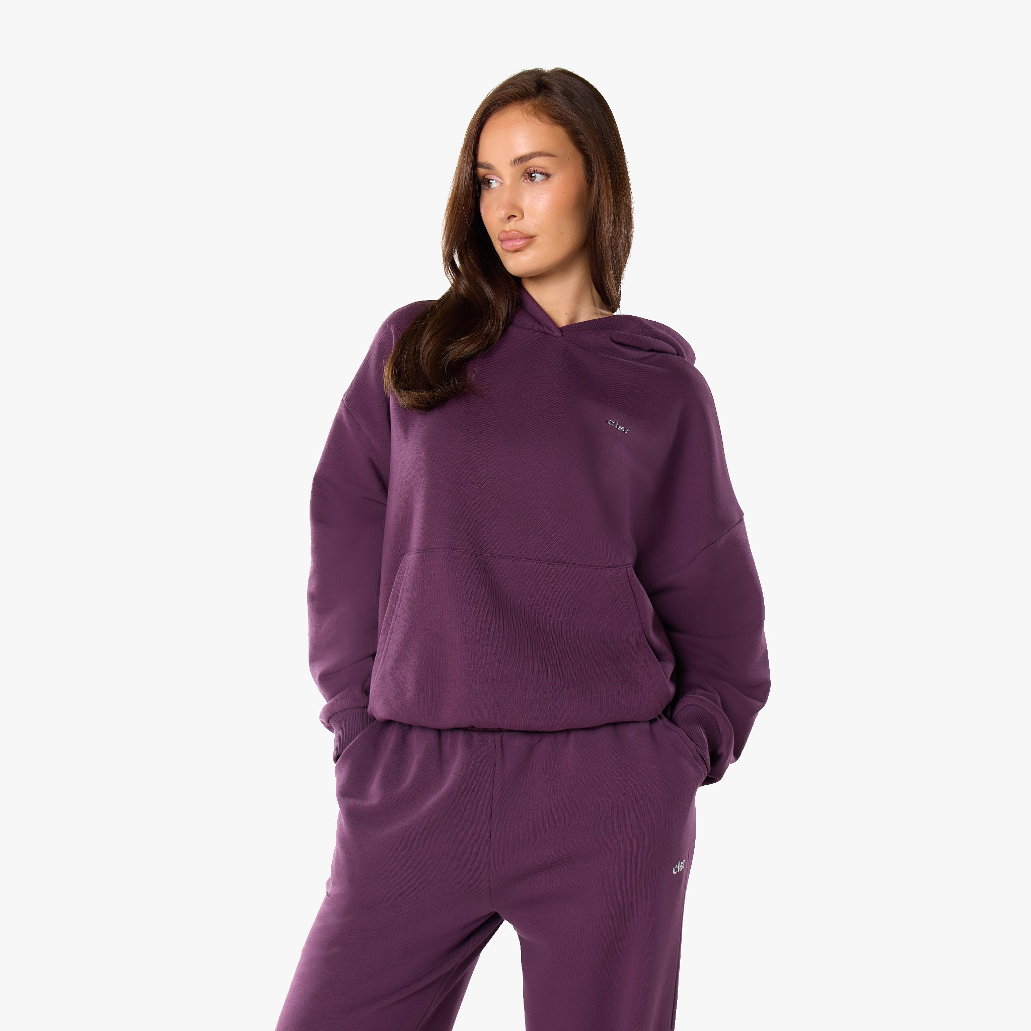 Java Plum Color Tracksuit Essential Logo Tracksuit | Plum – Closure London