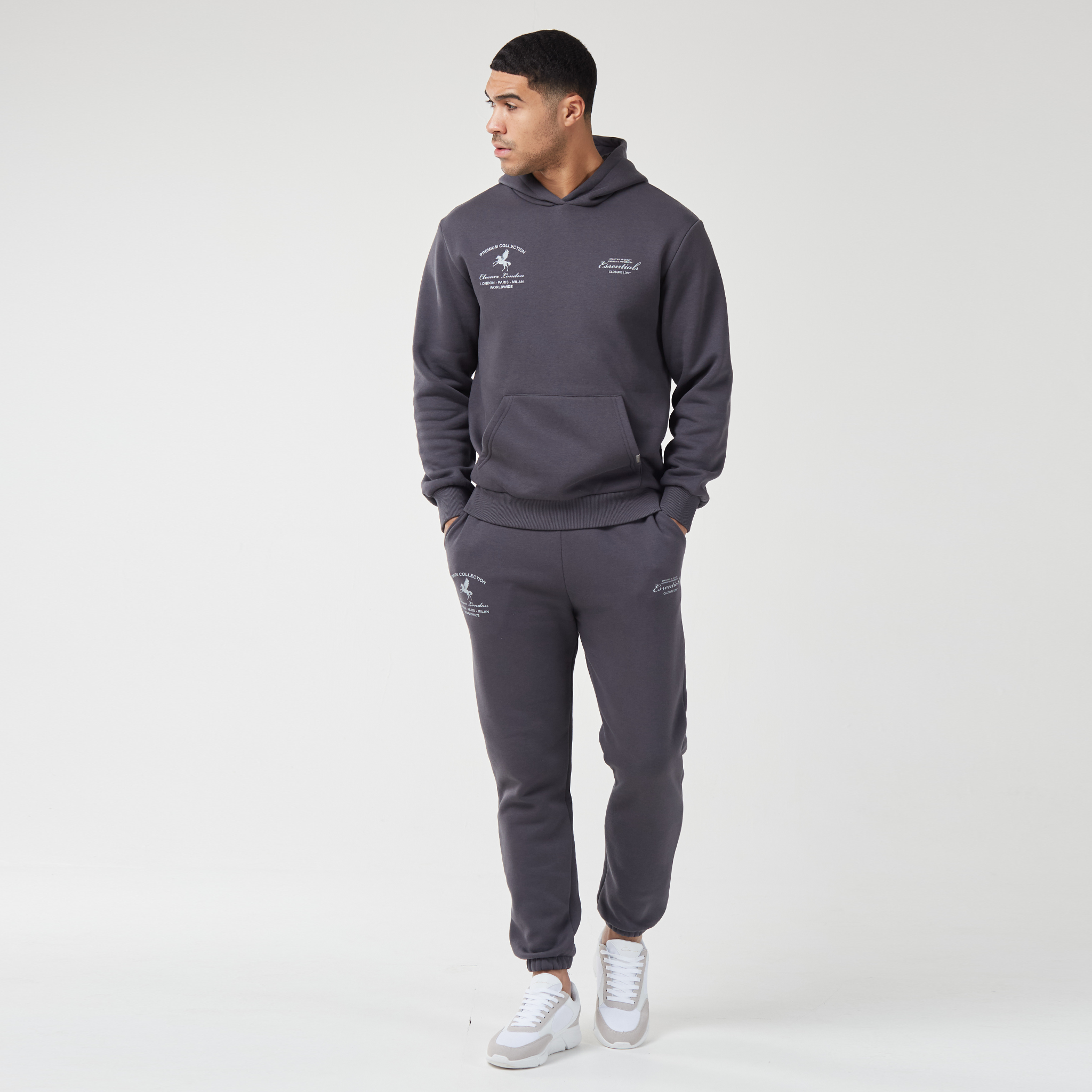 Premium Collection Tracksuit Charcoal – Closure London