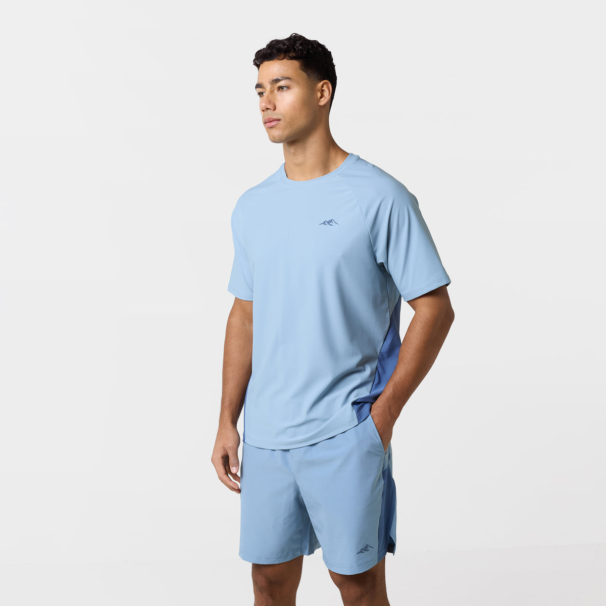 Colourblock Training Twinset | Light Blue – Closure London
