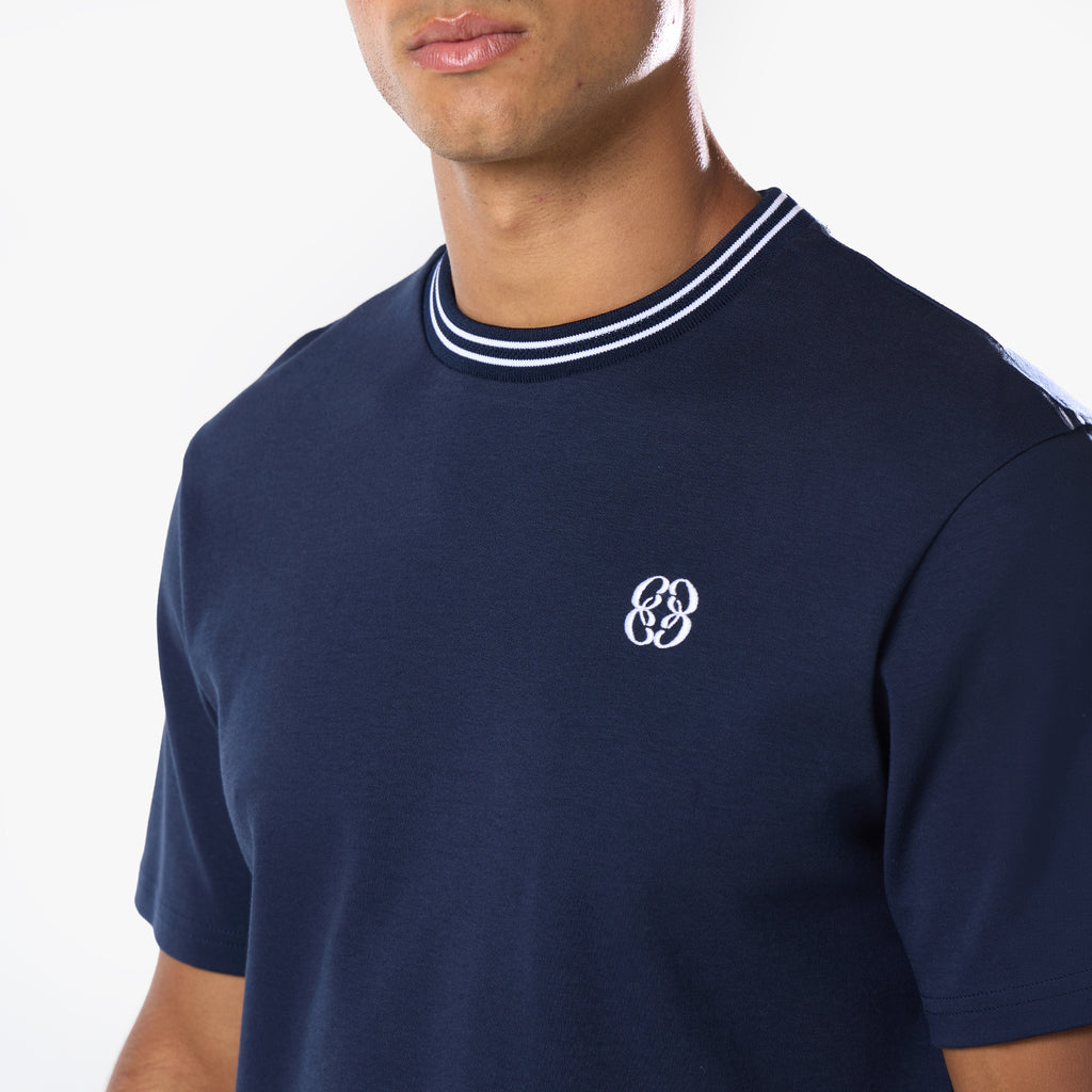 Icon Ringer T-Shirt | Navy – Closure London