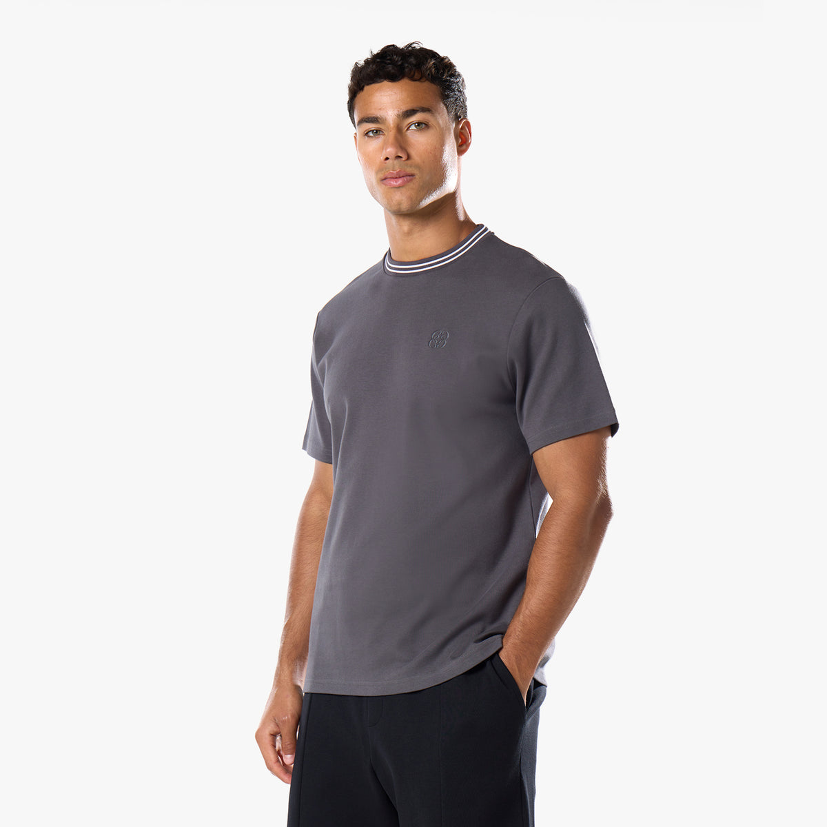 Icon Ringer T-Shirt | Dark Grey – Closure London