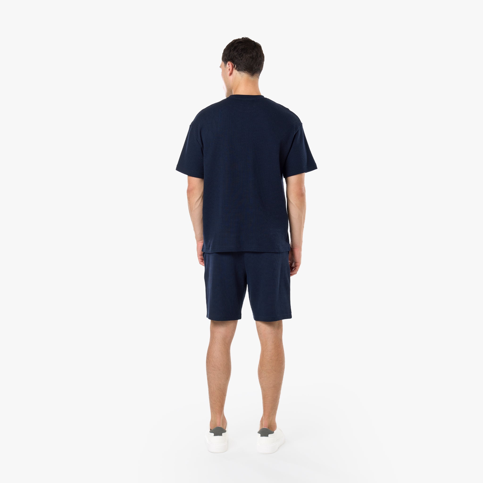 Waffle Knit Short | Dark Navy – Closure London