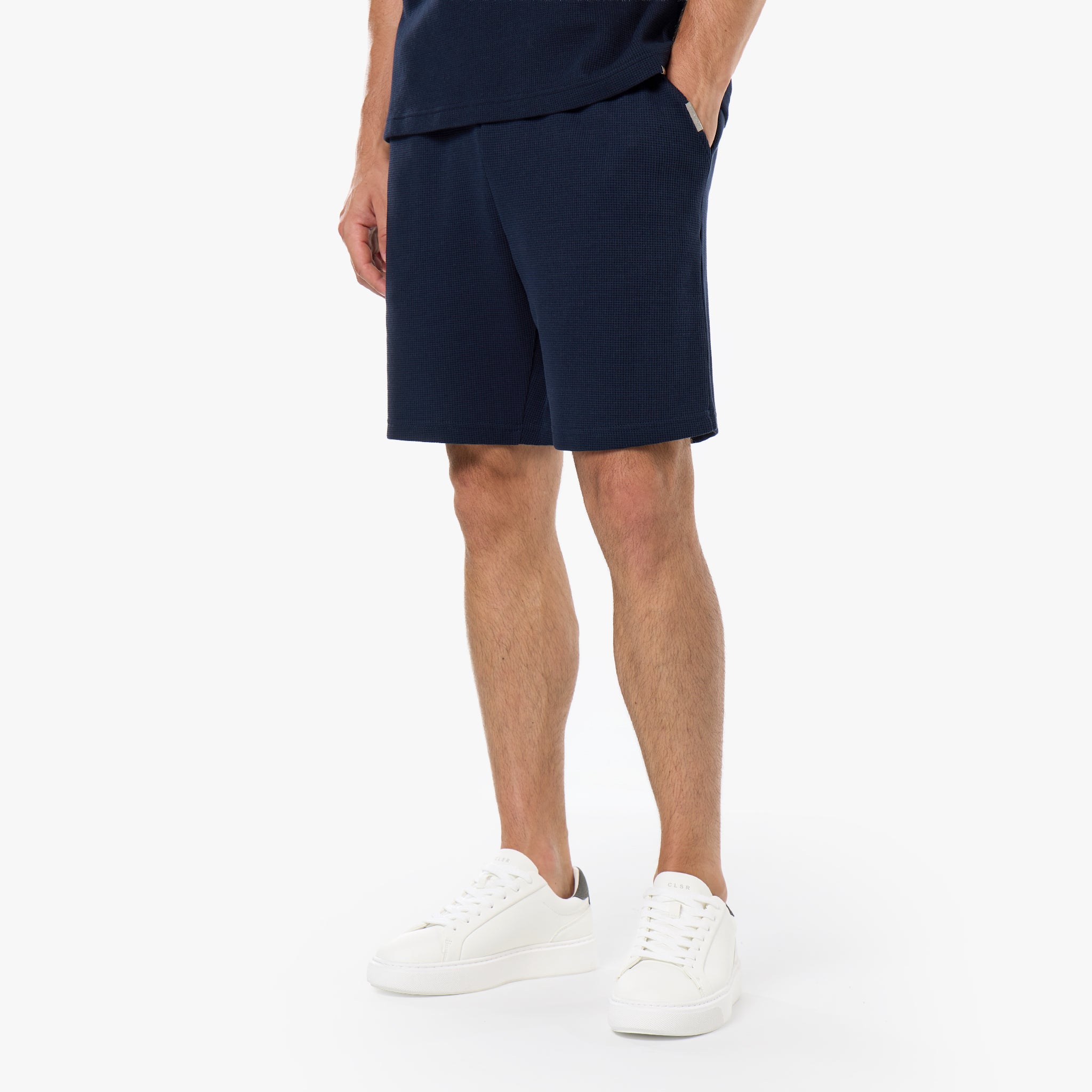 Waffle Knit Short | Dark Navy – Closure London