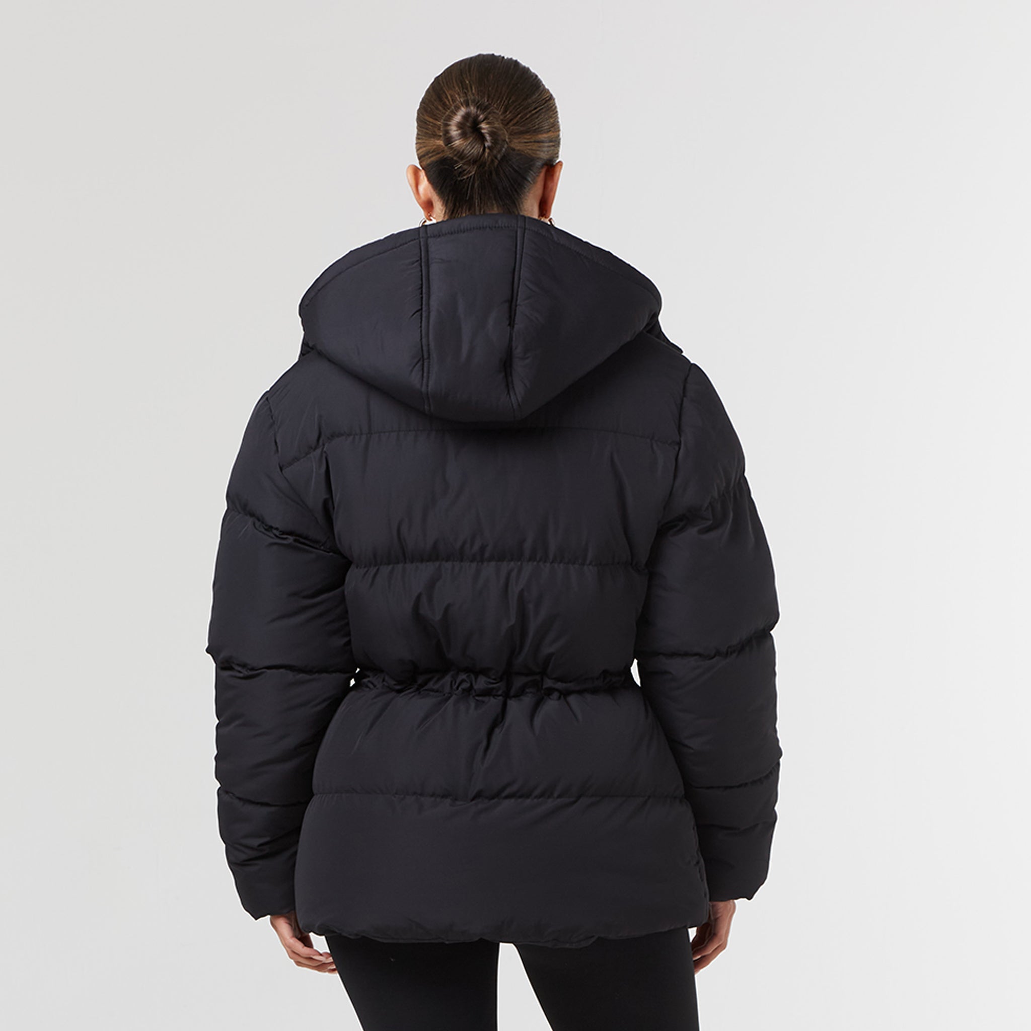 Toggle Waist Puffer Black – Closure London - Main Image