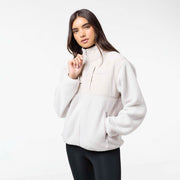 Closure London, Borg Fleece Tech Jacket | Stone