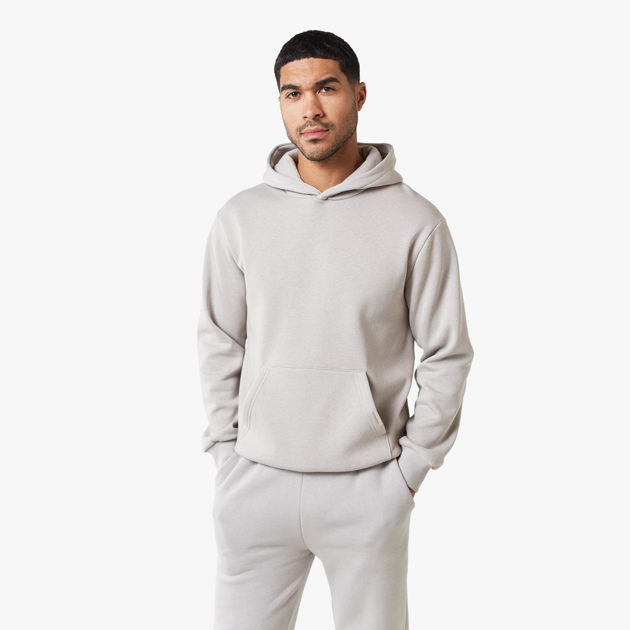Relaxed Fit Hoodie Stone1