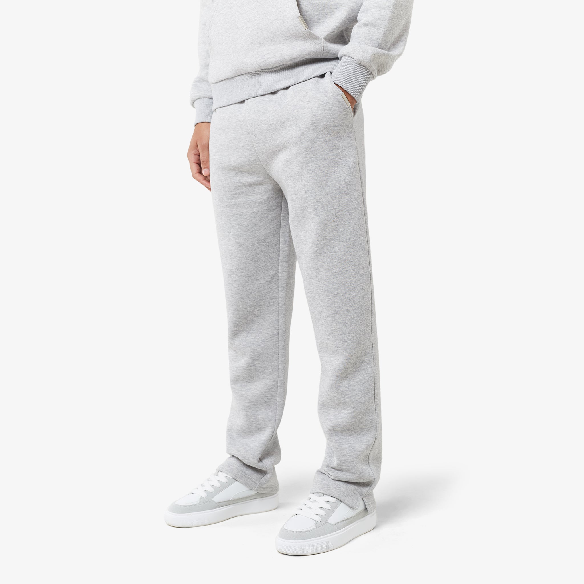Split Open Hem Jogger Marl