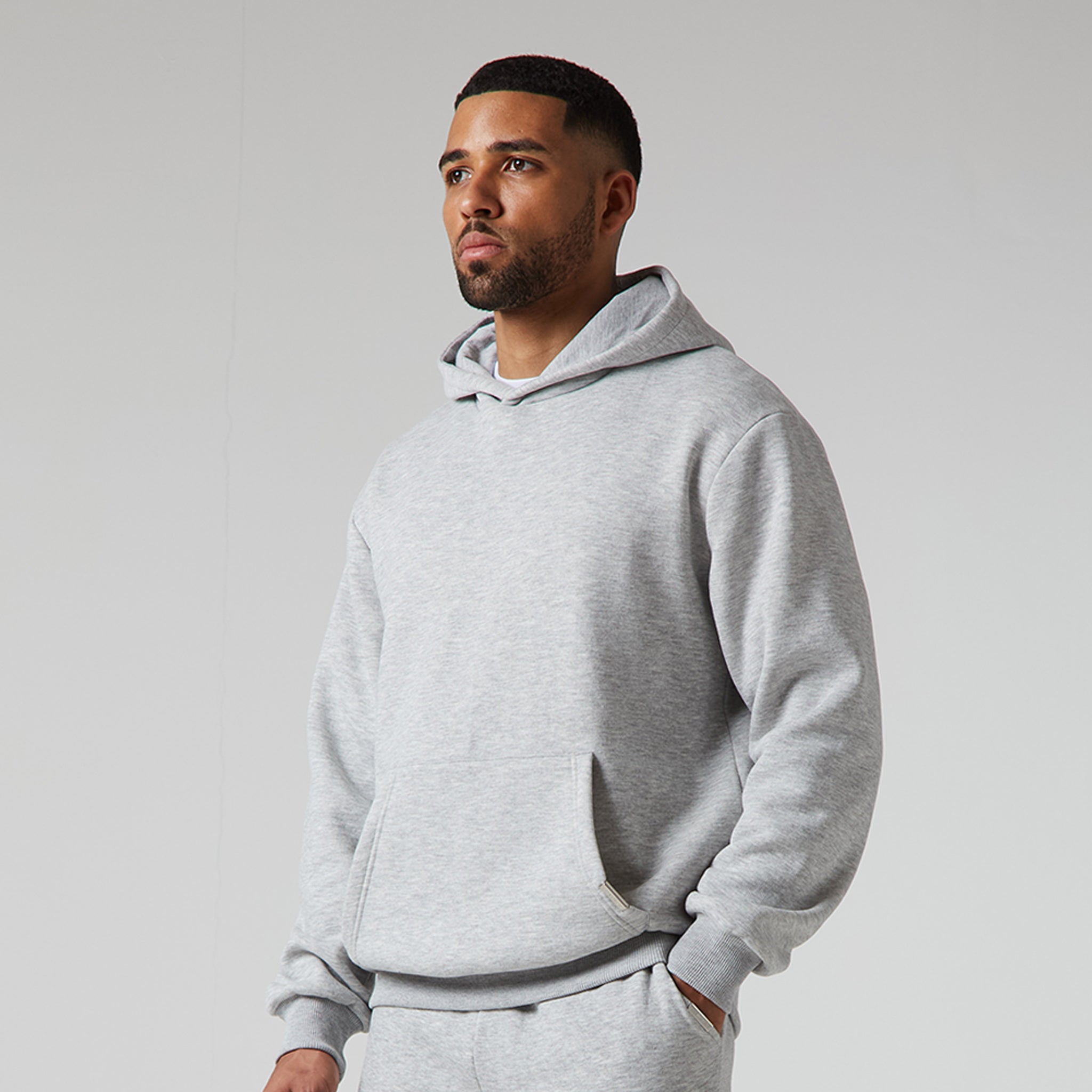 Relaxed Fit Hoodie Marl