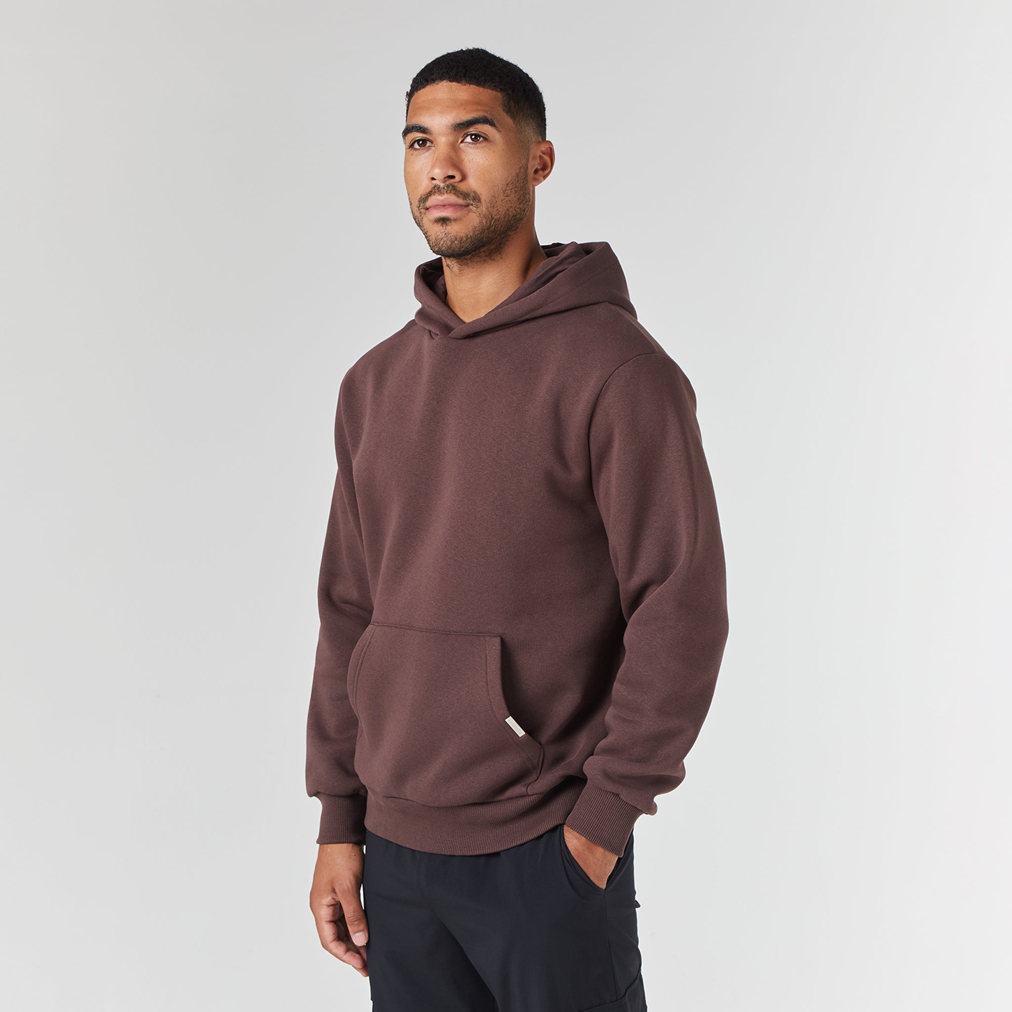 Mens Hoodie Basic Brown Sweatshirt H&M Men Brown Relaxed Fit Hoodie