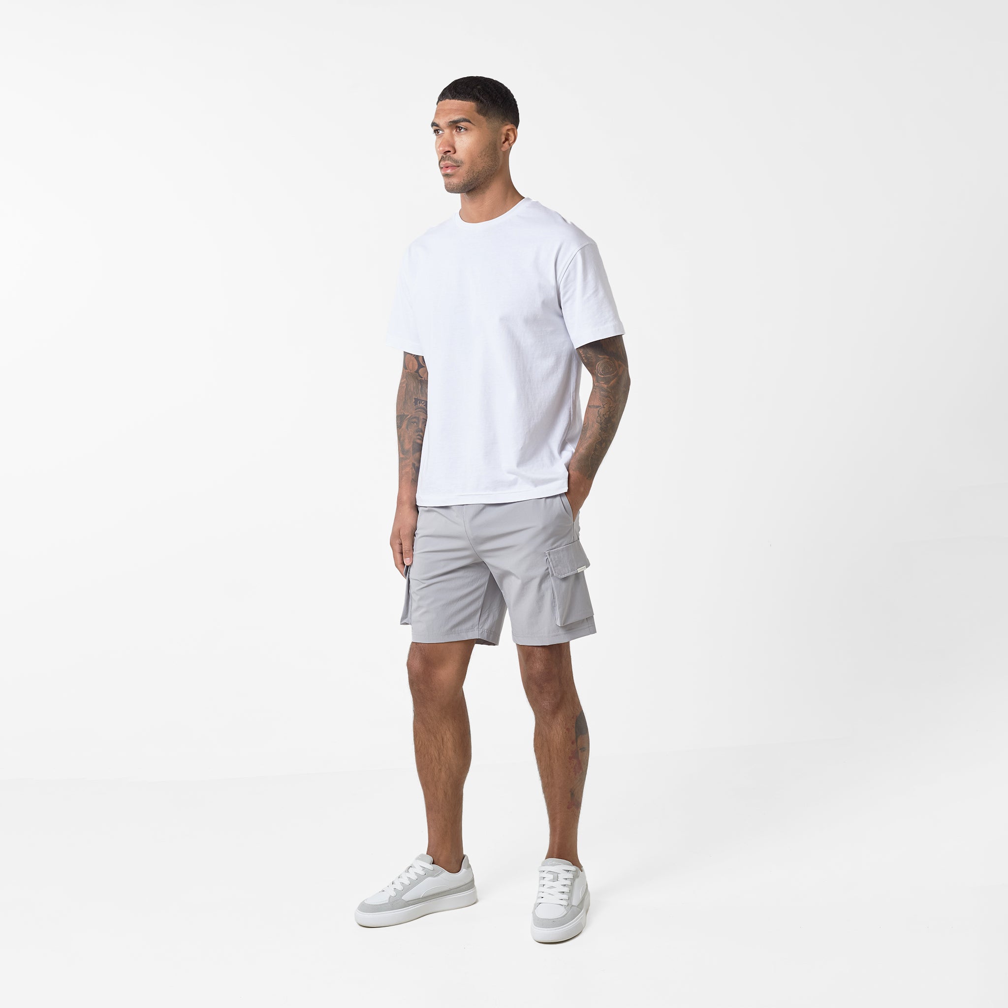 Premium Tech Cargo Short Ice Grey – Closure London