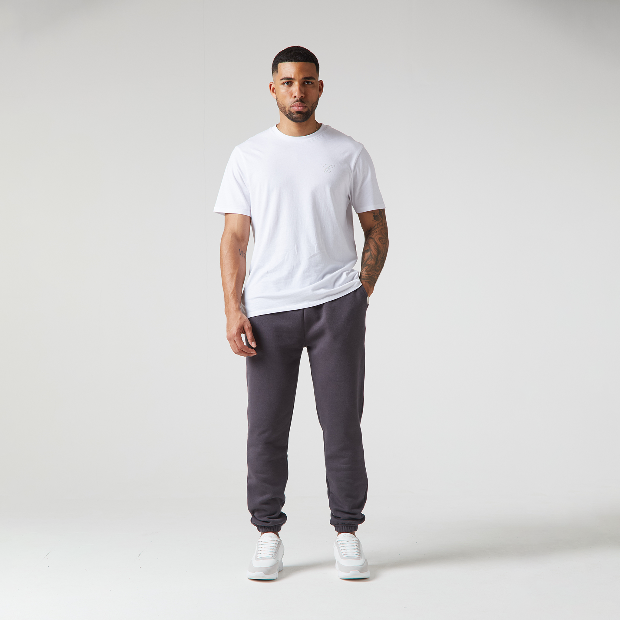 Relaxed Fit Cuffed Jogger Dark Grey