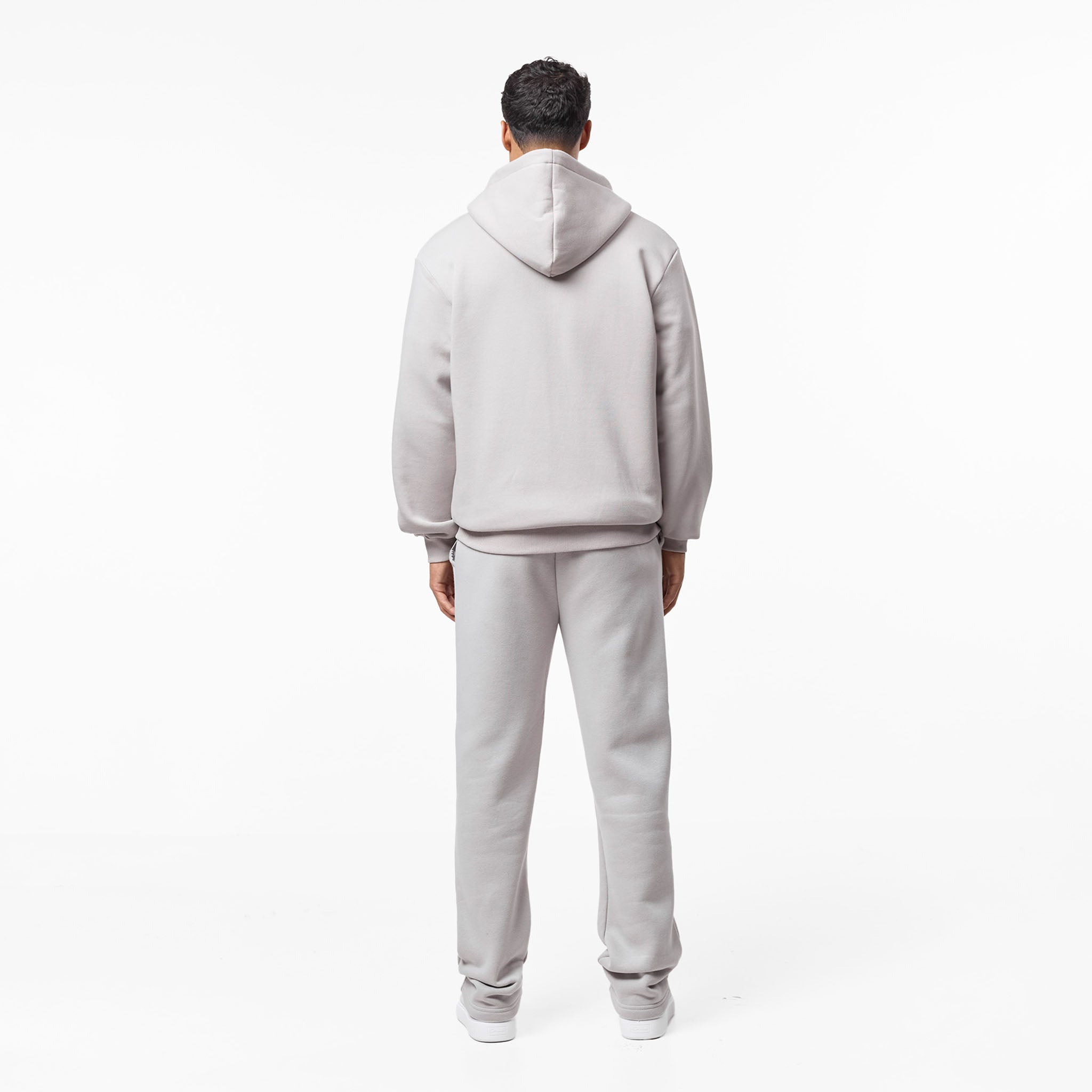 Relaxed Full Zip Hoodie | Stone – Closure London