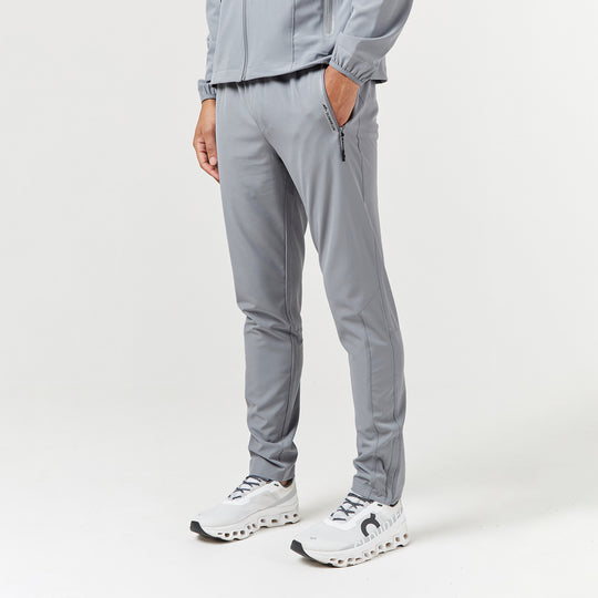 Men's  Mid Grey Tech Pocket Training Pant  Closure London  Front View