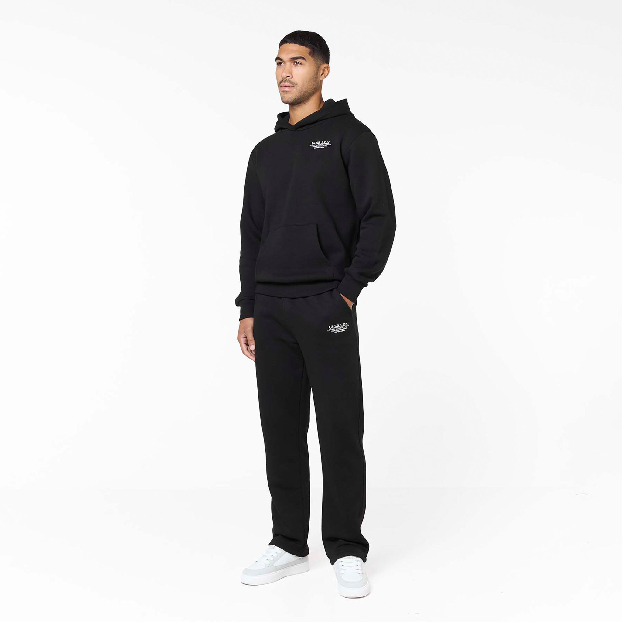 Premium Luxe Open Hem Tracksuit Black – Closure London