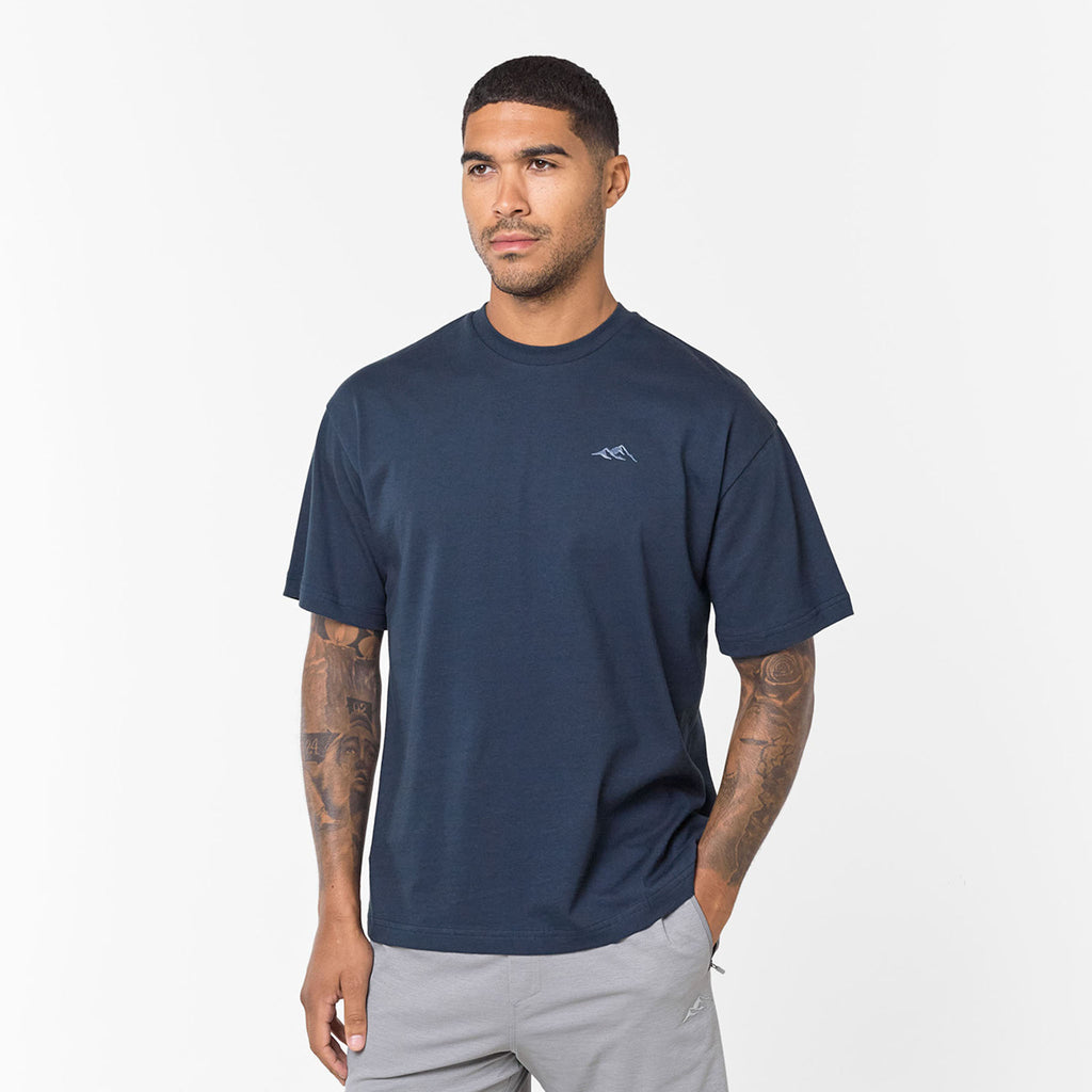 Men's Navy Core Mountain T-Shirt  Closure London  Front View