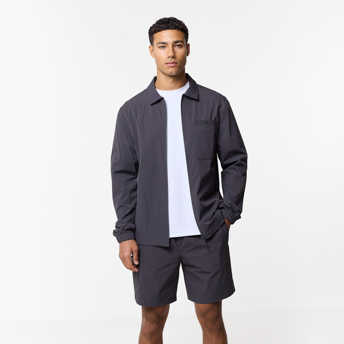 Pocket Tech Double Pocket Tech Twinset | Charcoal – Closure London