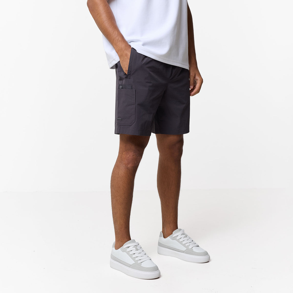 Pocket Tech Double Pocket Tech Short | Charcoal – Closure London