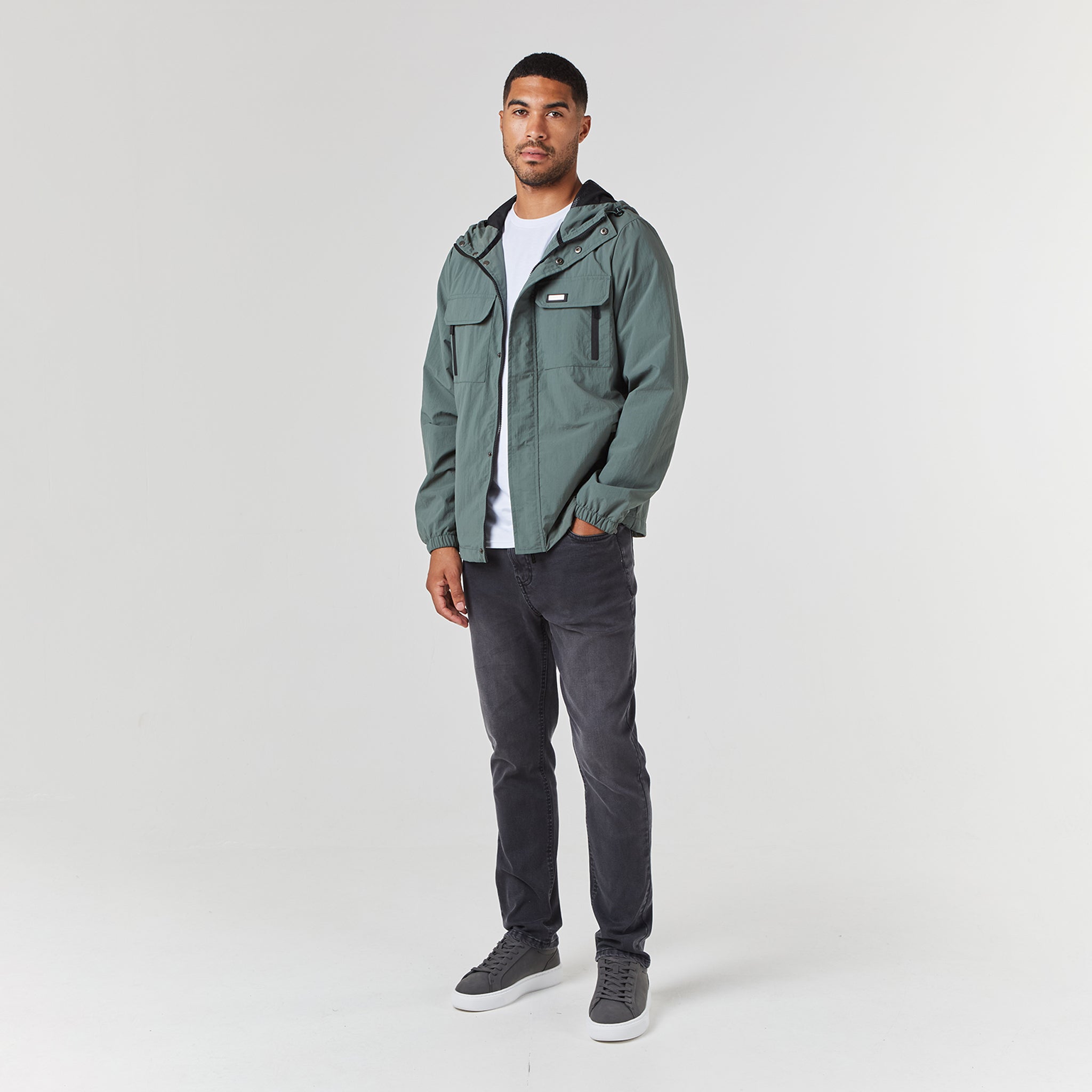 Tech Utility Jacket Sage - Main Image