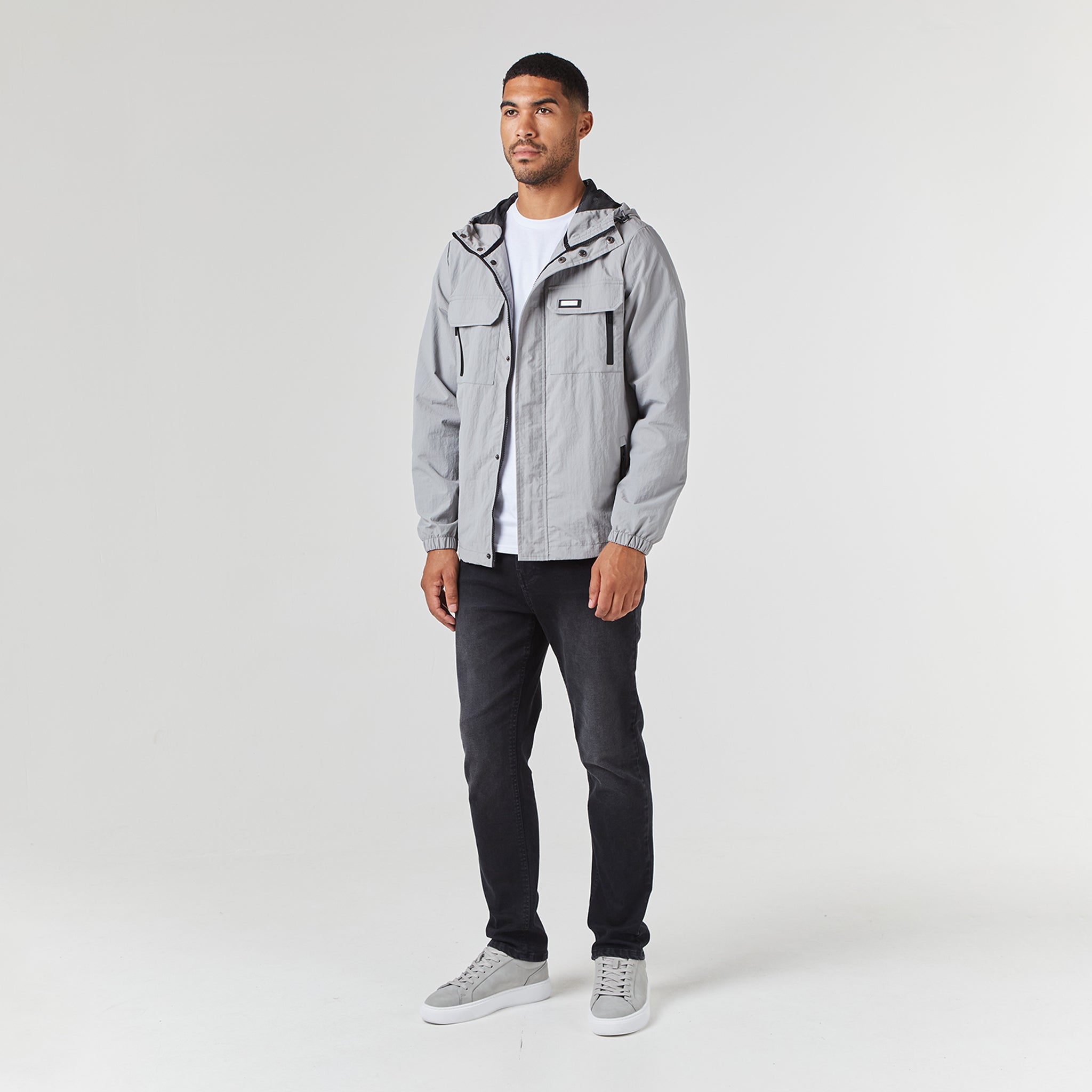 Grey Tech Jacket Tech Utility Jacket | Ice Grey – Closure London