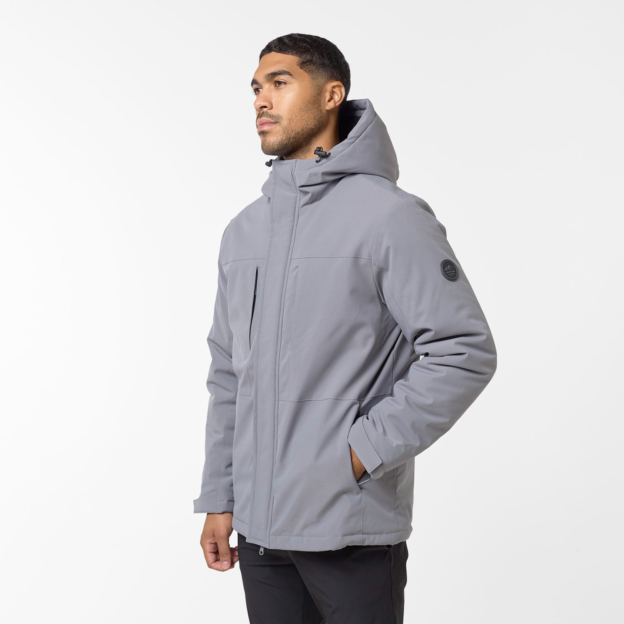 Panel Parka | Mid Grey – Closure London