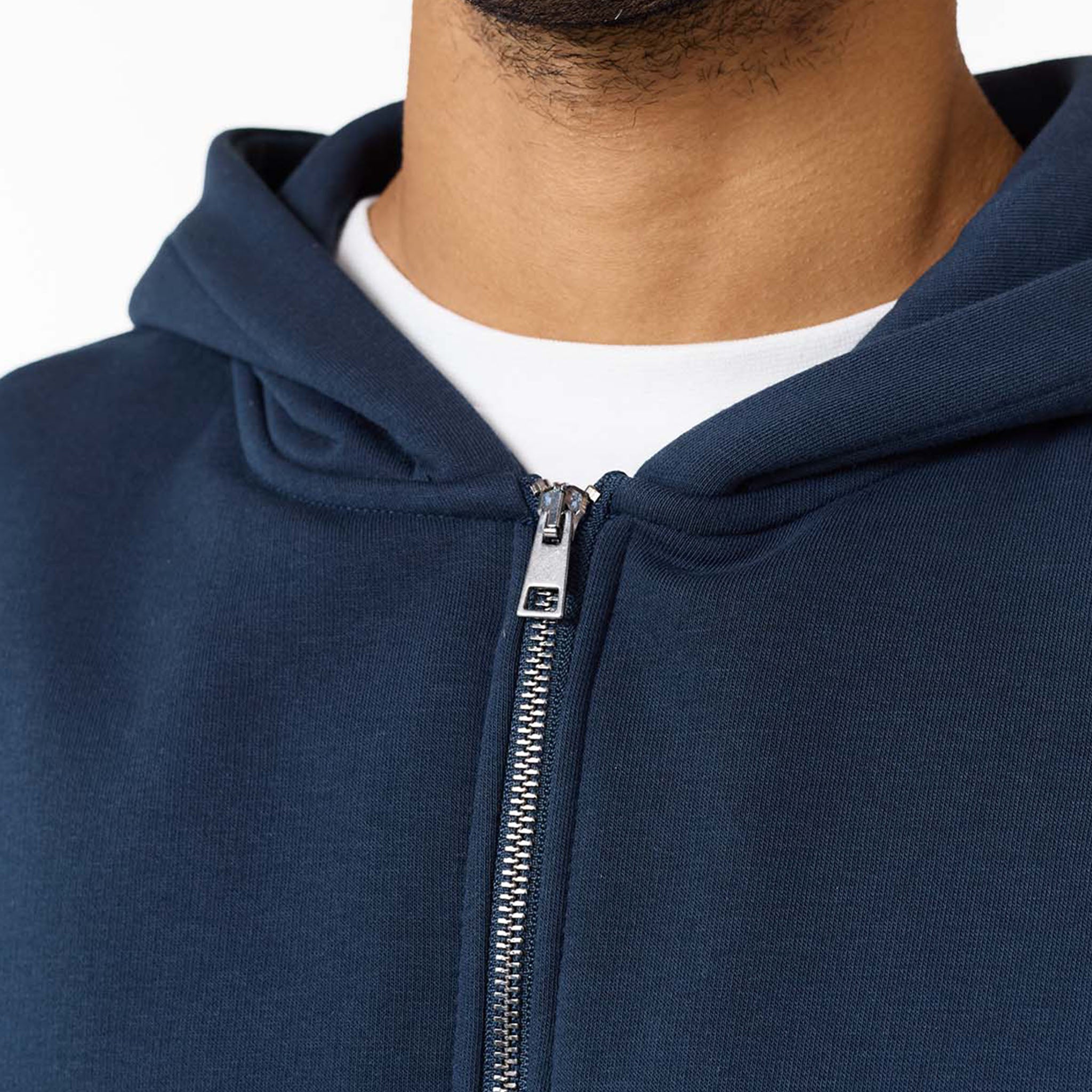 Relaxed Fit FZ Open Hem Tracksuit | Navy – Closure London