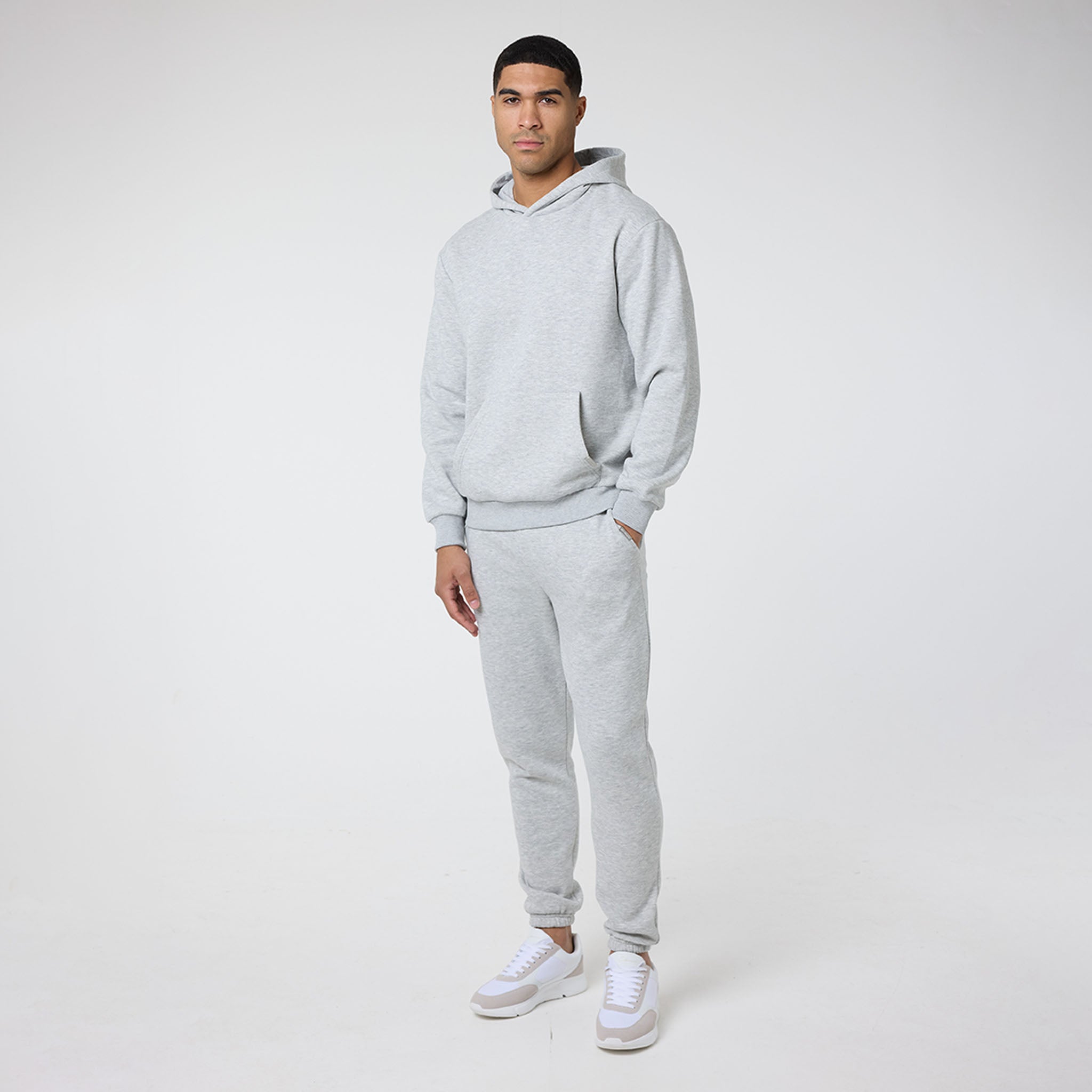 Relaxed Fit Cuffed Jogger Grey Marl – Closure London