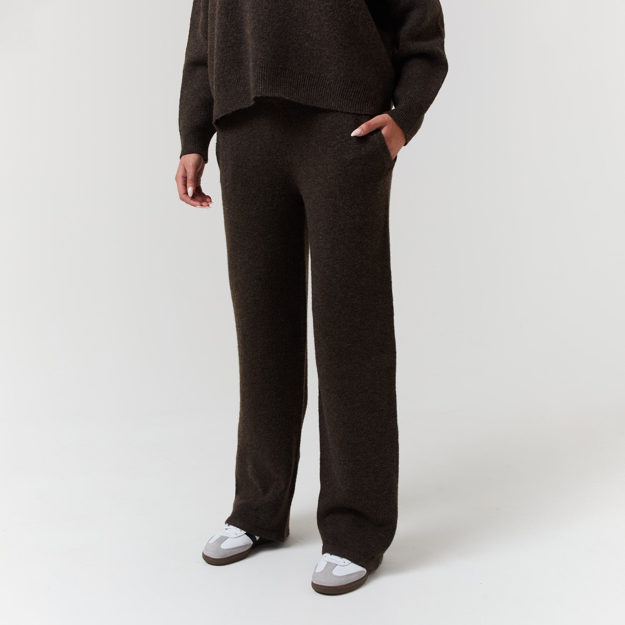 Knit Open Hem Jogger Marl