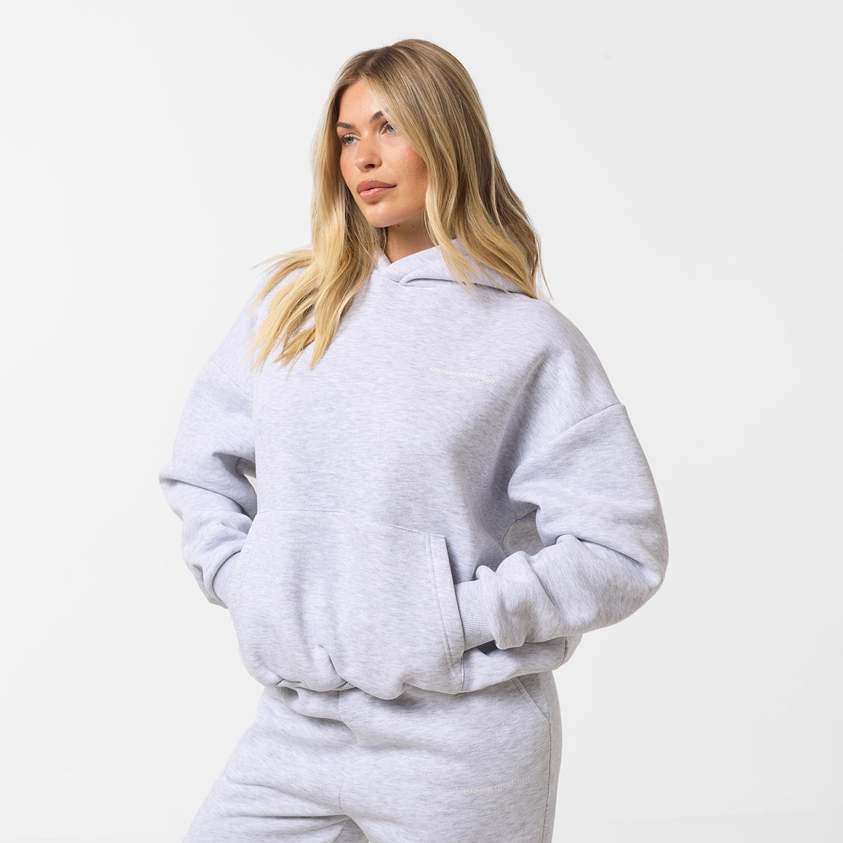 Core Logo Hoodie | Grey Marl