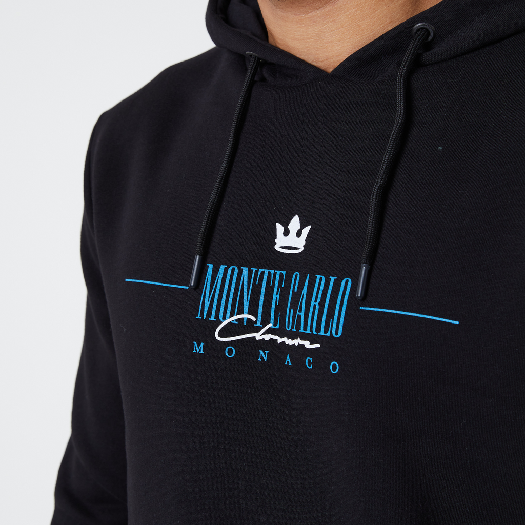 Closure monte carlo logo on men's hoodie